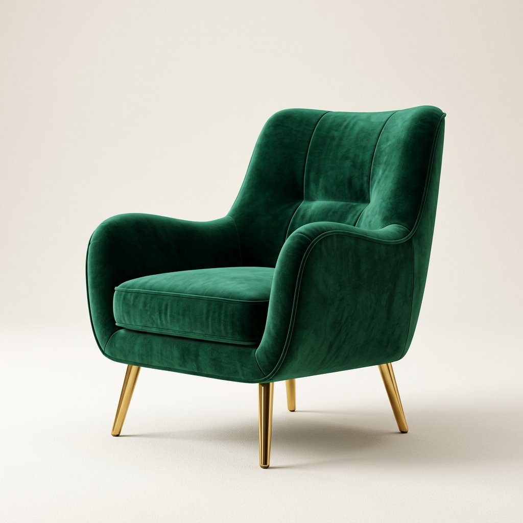 Emerald Velvet Armchair